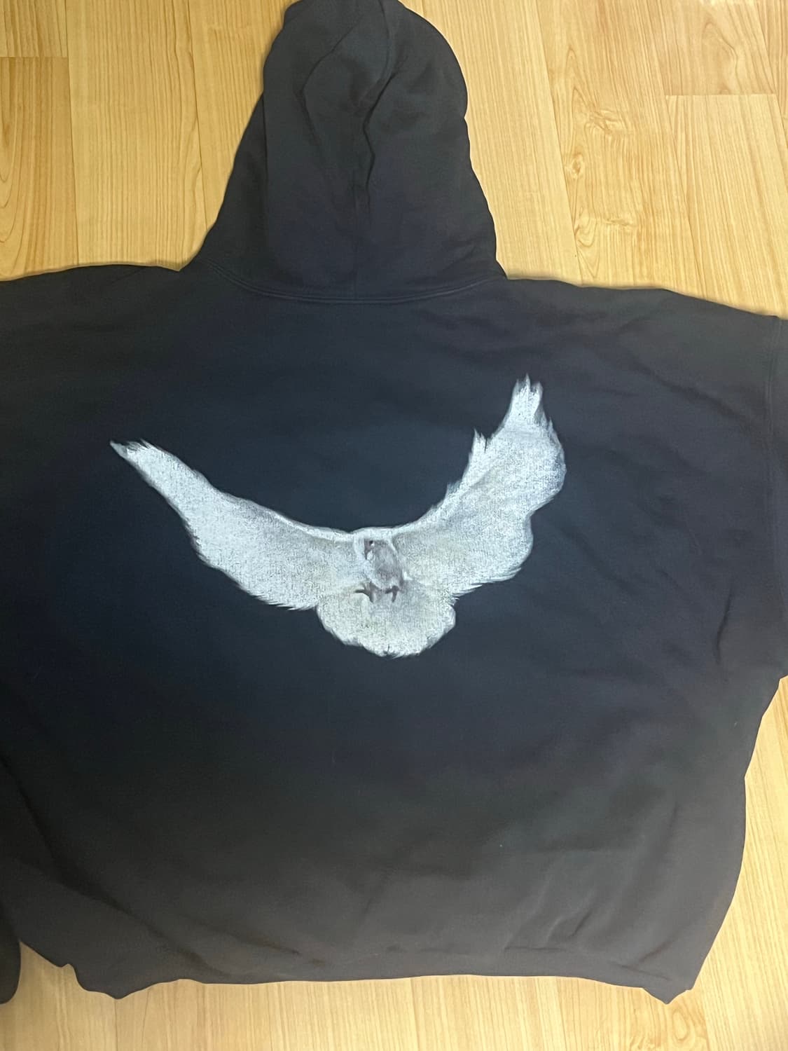 [S] 이지갭 발렌시아가 도브 후드 워시드 블랙 상품이미지2