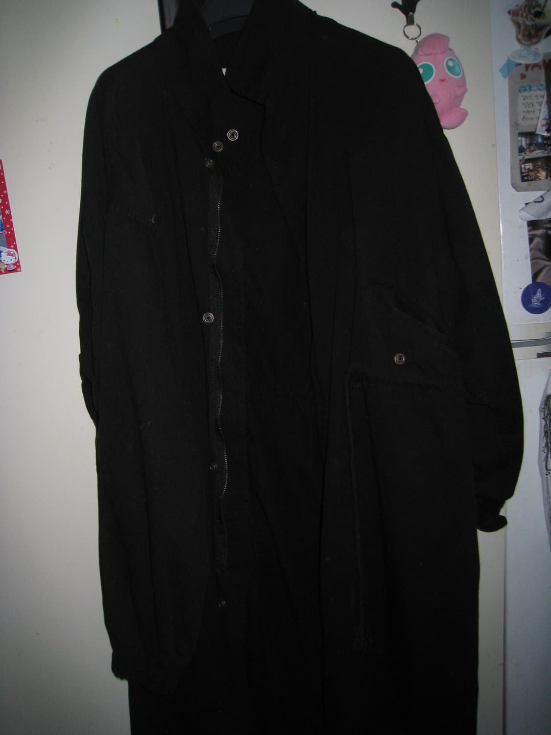 애프터먼데이 롱 사차리 점퍼 (블랙) 상품이미지1