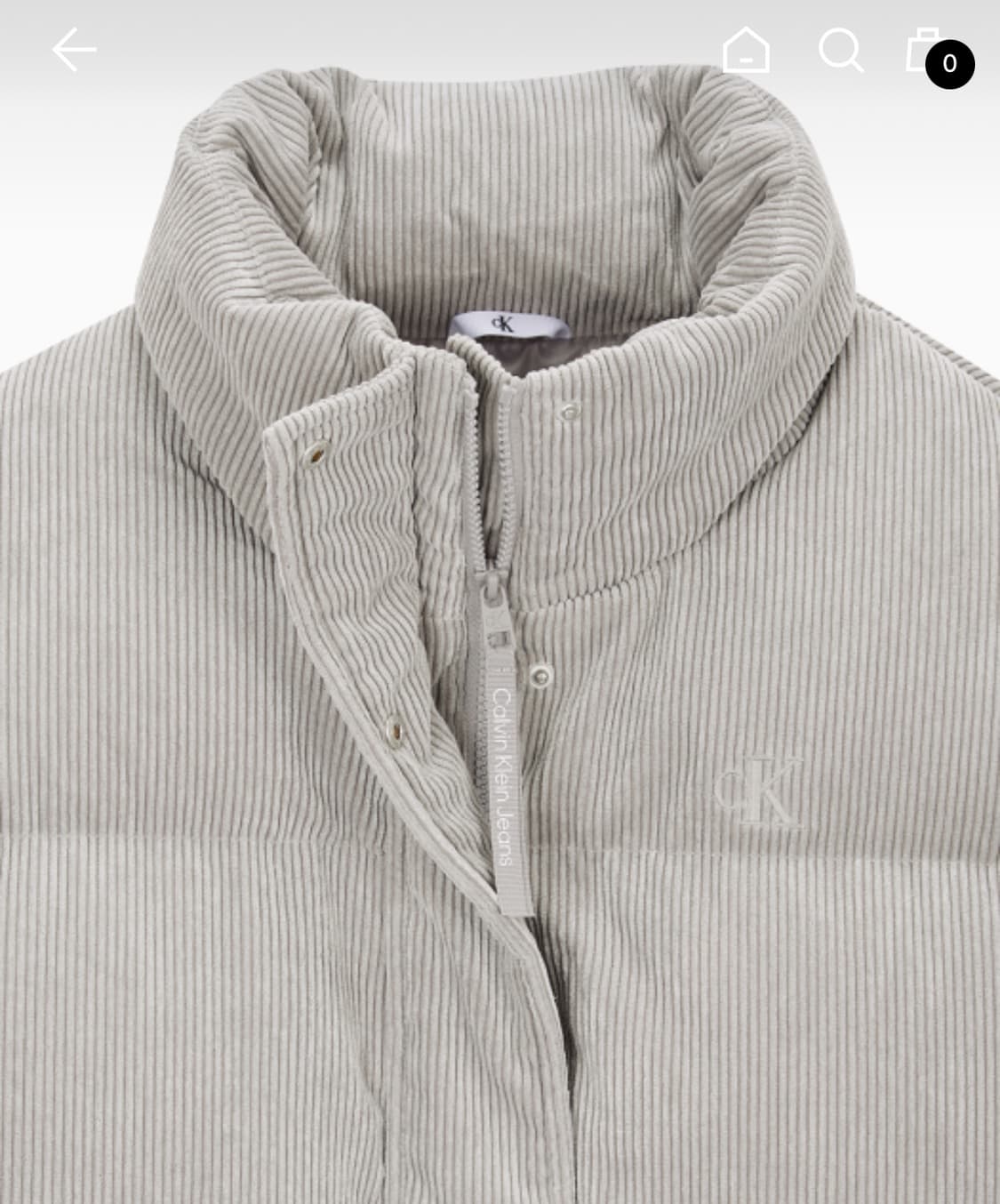 캘빈클라인 코듀로이 패딩 (xs) 상품이미지3