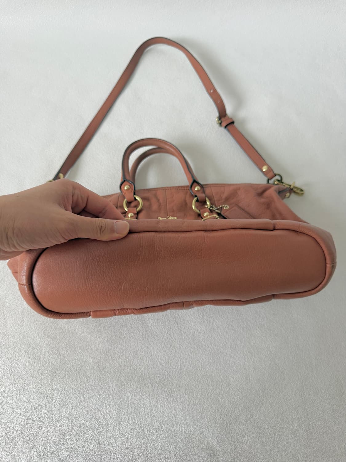 코치(COACH) 레더 토트백(크로스 가능) 상품이미지6