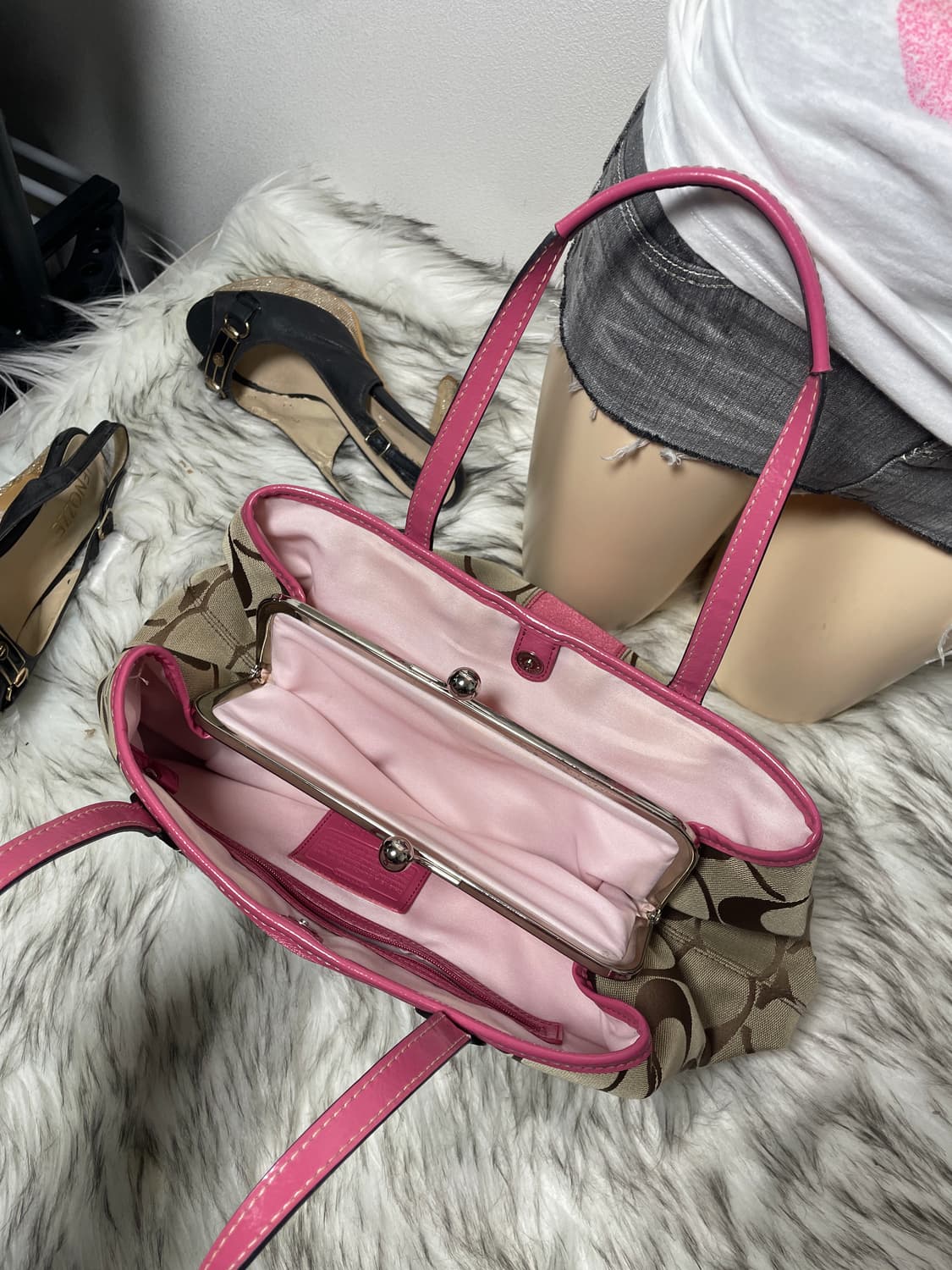 Old Coach 코치 핑크 숄더백 pink bag  상품이미지5