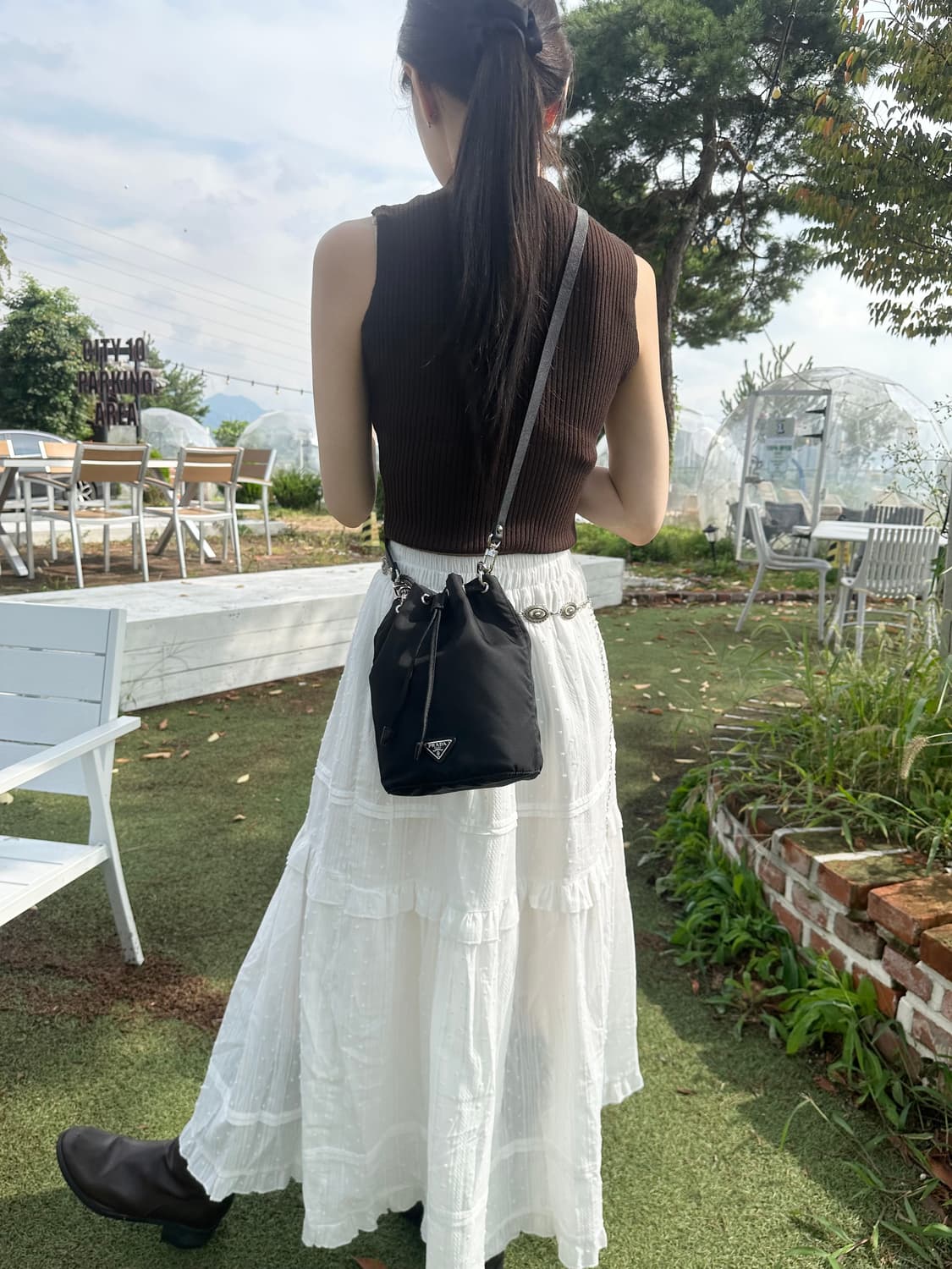 [SA 정품] 프라다 파우치 버킷백 1na369 상품이미지6