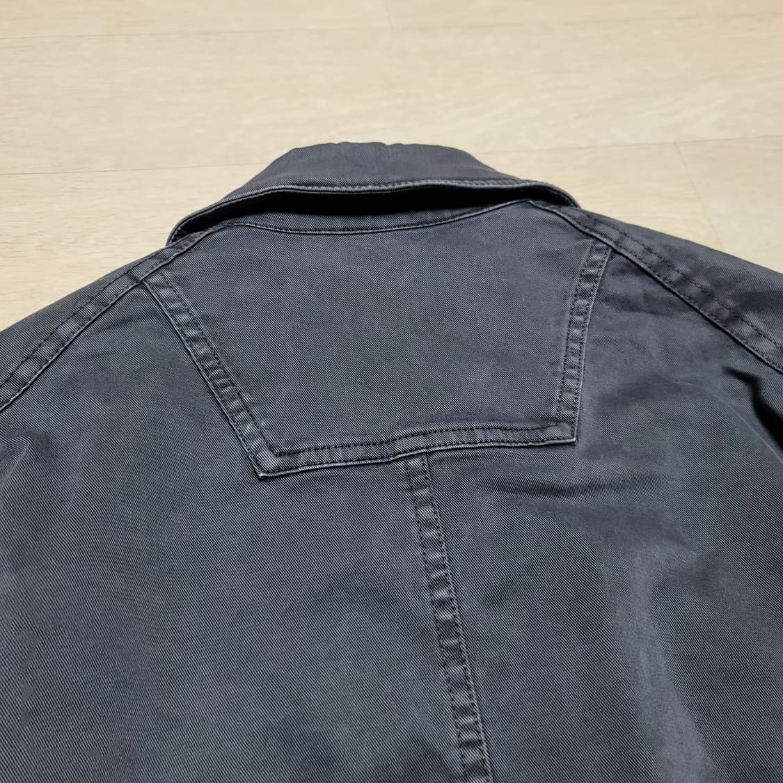22F/W 준지 가먼트다잉 크롭 블루종 46 상품이미지7