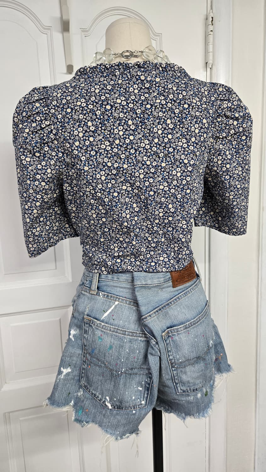 리바이스 플로럴 퍼프 블라우스 상품이미지6