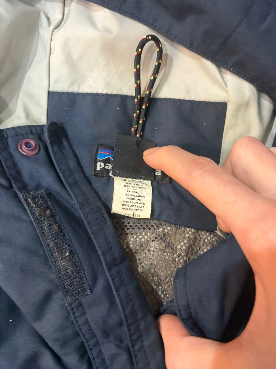 파타고니아 00's STY83602 네이비 스톰 자켓 상품이미지7