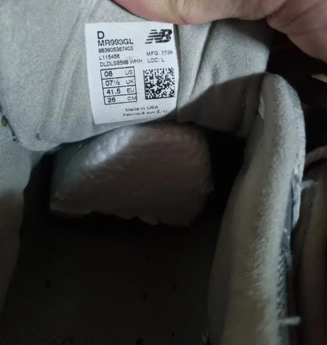 뉴발란스 993 메이드 인 USA 그레이 260 상품이미지8