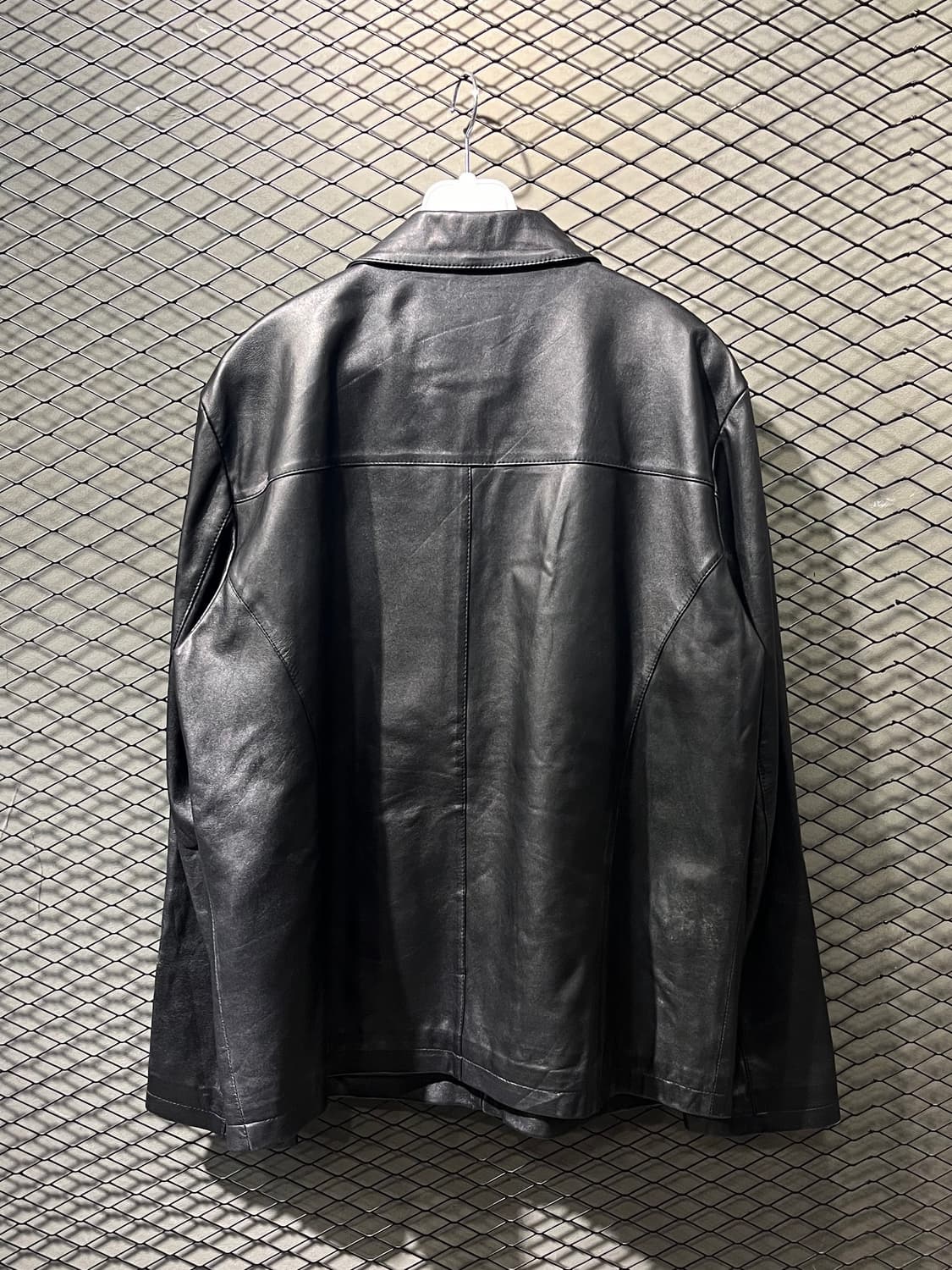 이태리 쉽스킨 레더 블루종 상품이미지4