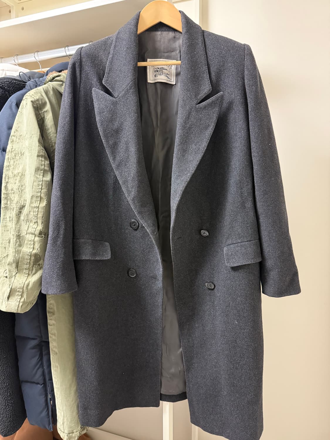 빈티지 버버리 캐시미어 롱코트 팔아요 상품이미지1