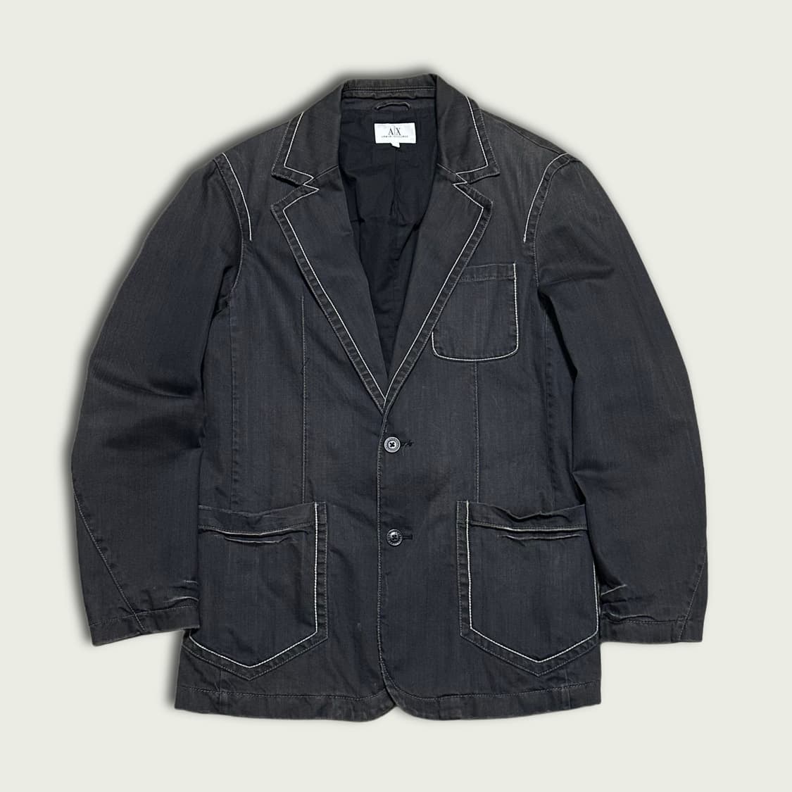 아르마니 익스체인지 스티치 데님 블레이저 상품이미지1