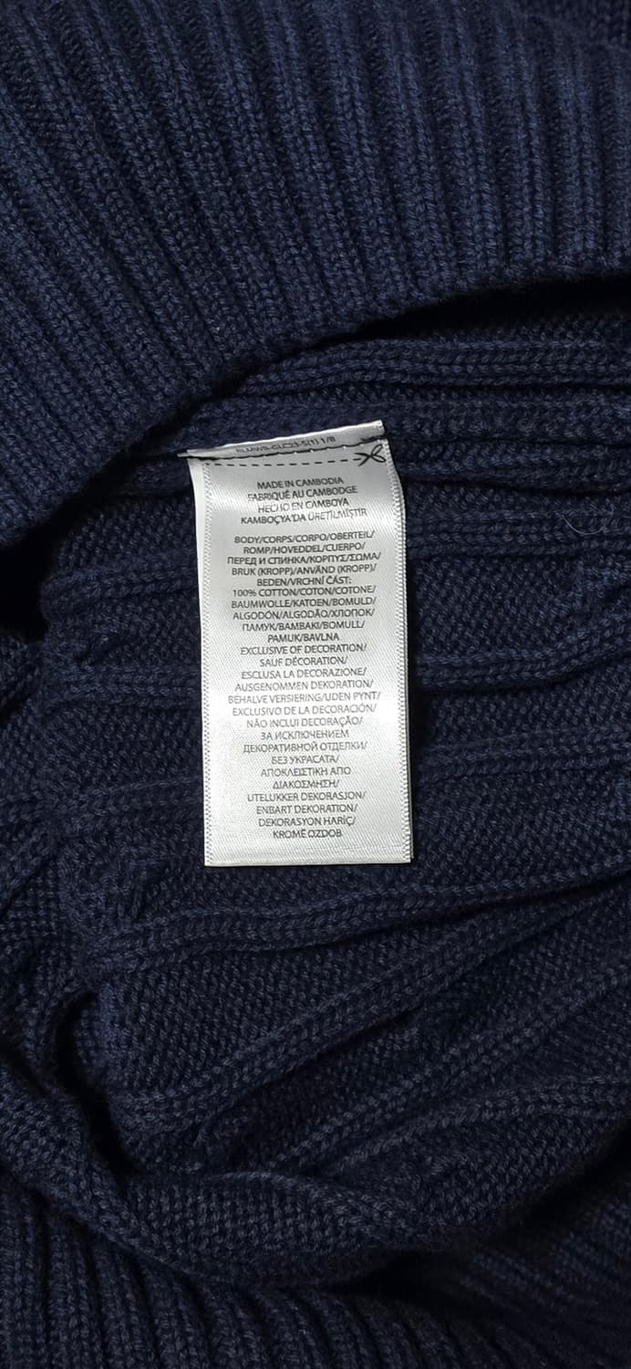 폴로 랄프로렌 케이블 반팔 니트 네이비 55 상품이미지4