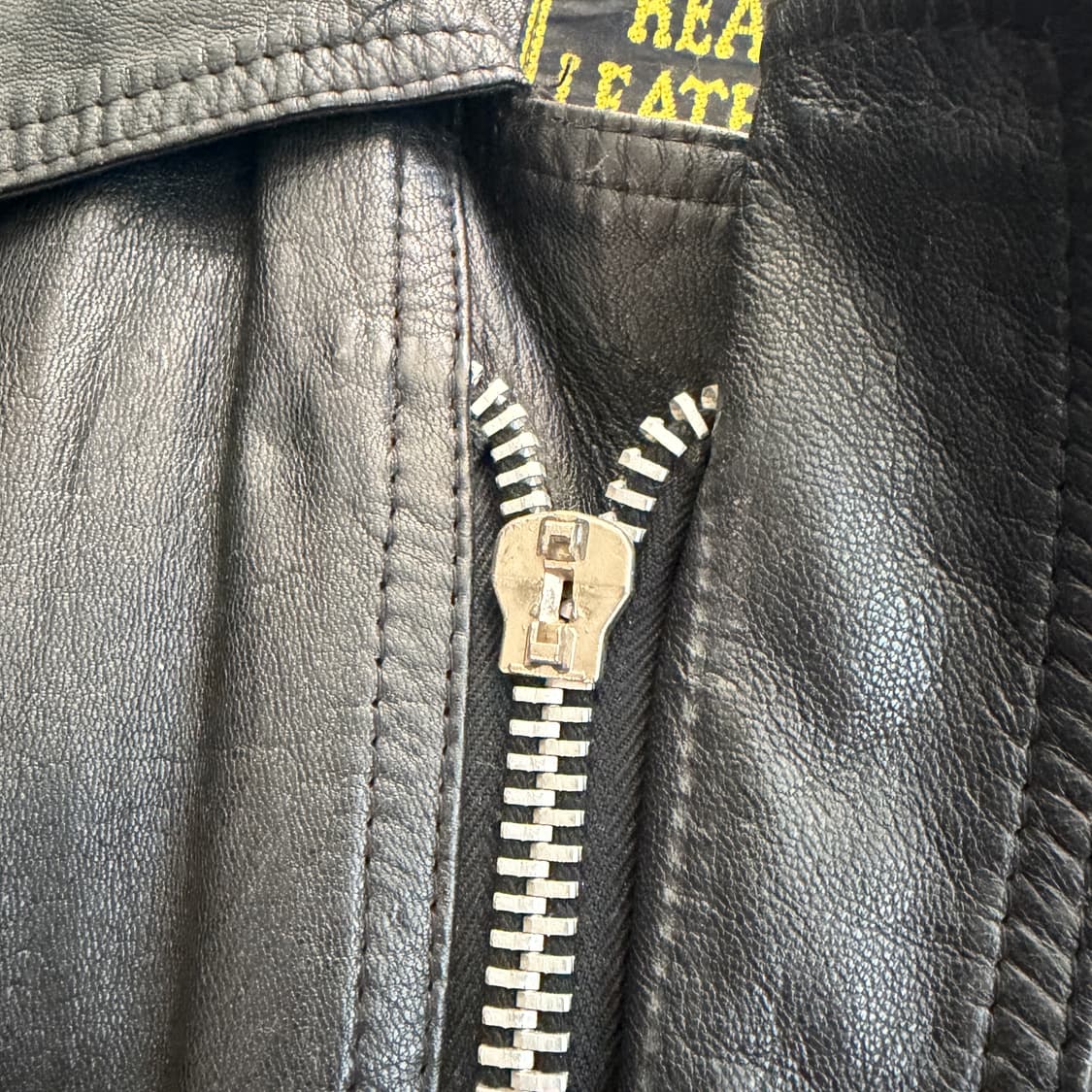 90S REAL LEATHER 빈티지 프린지 가죽자켓 M 상품이미지5