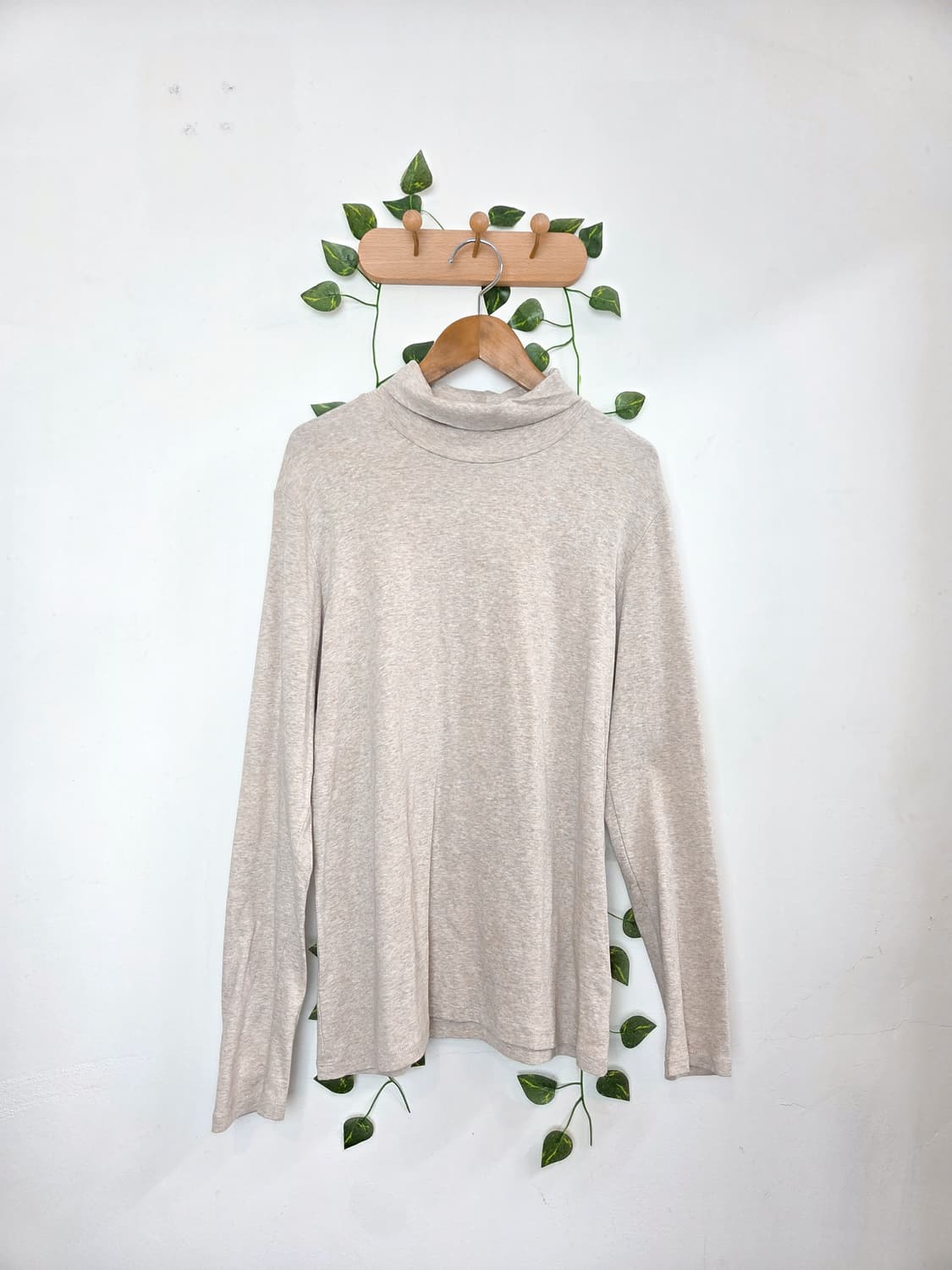 오트밀 목폴라 슬리브 상품이미지1