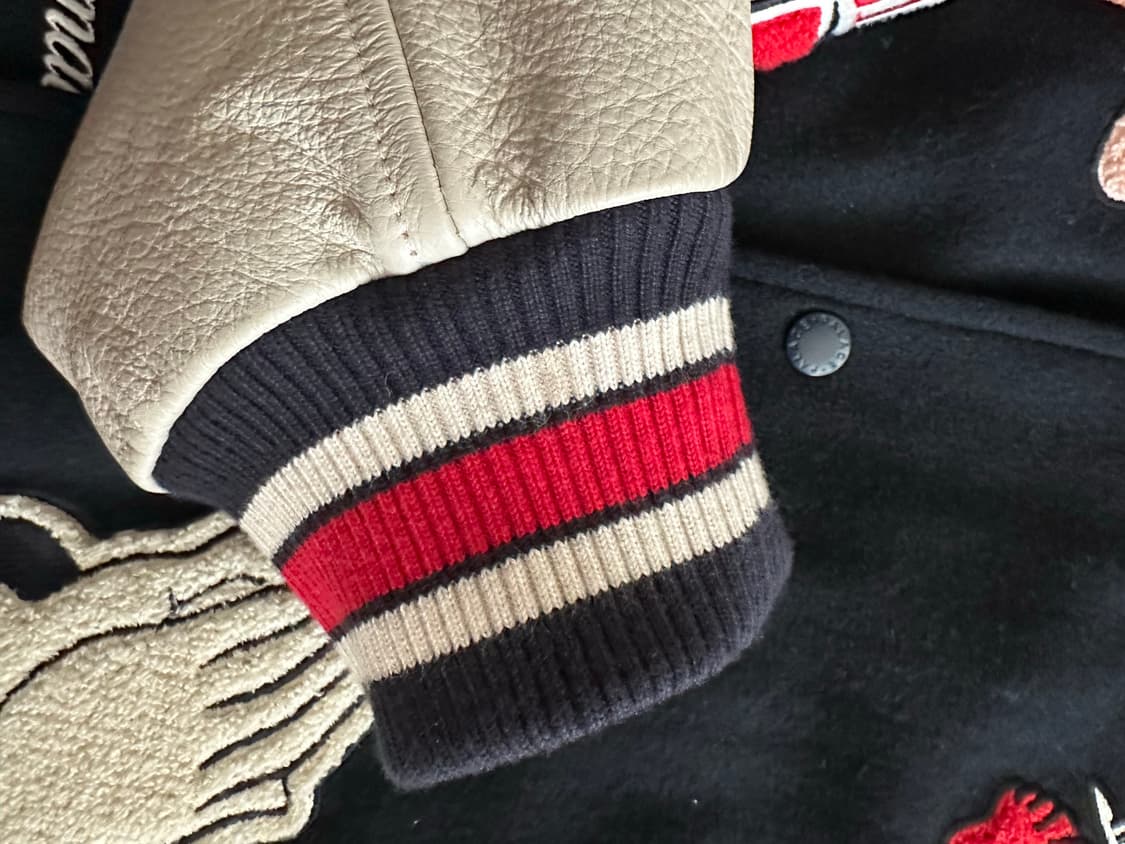 [L] 팔라스 폴른 엔젤 바시티 자켓 네이비 상품이미지4