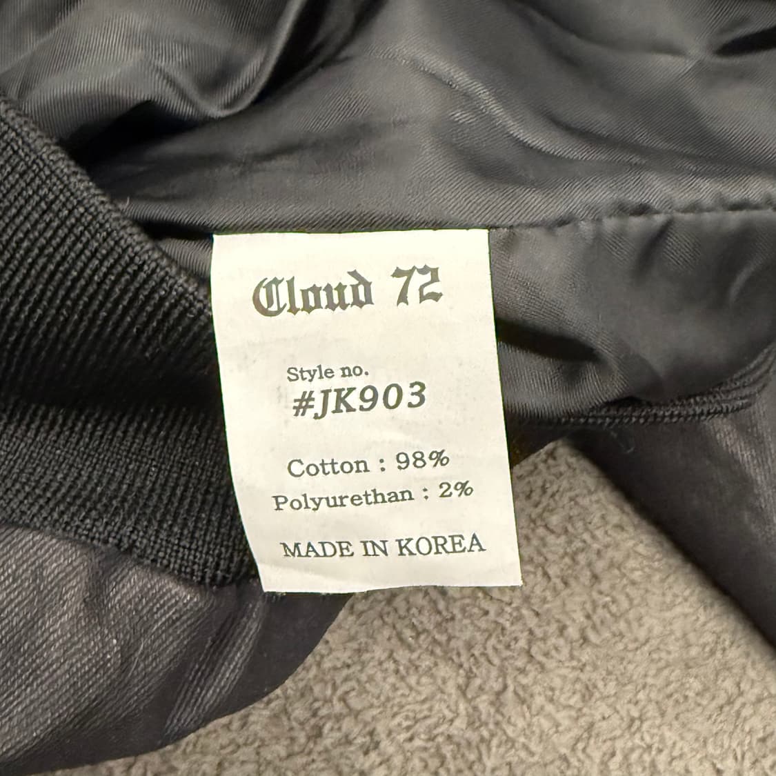 [정품/M] 클라우드72 모터사이클 블루종자켓 상품이미지7