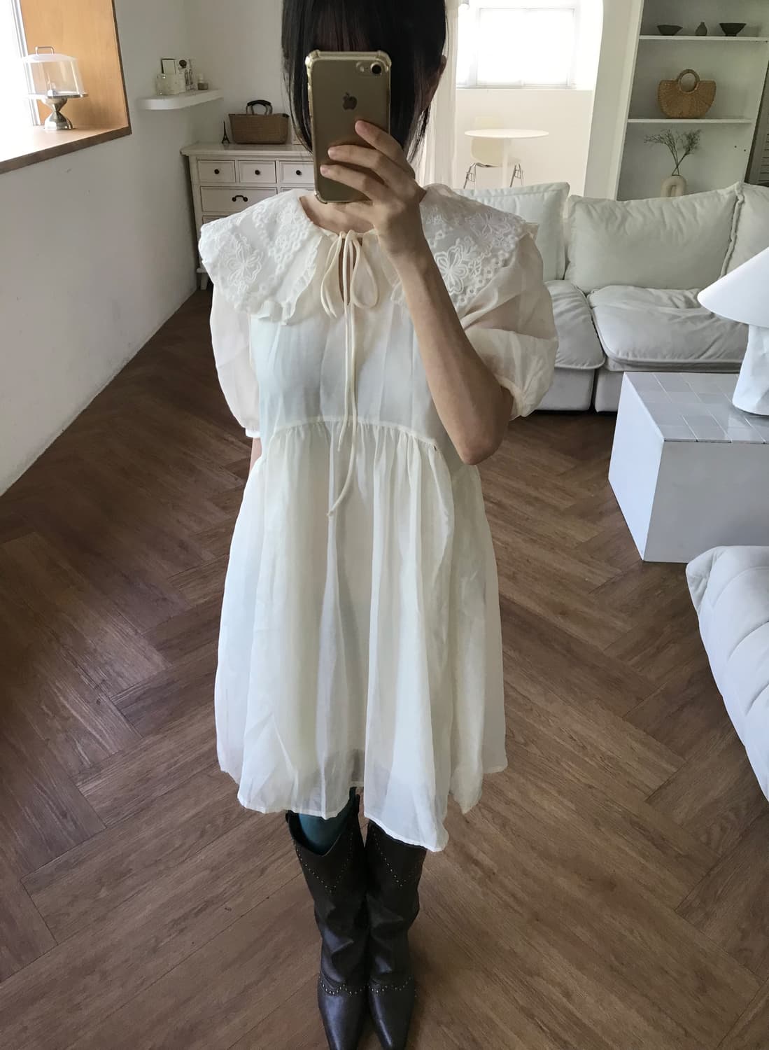 vintage ivory one-piece 상품이미지2