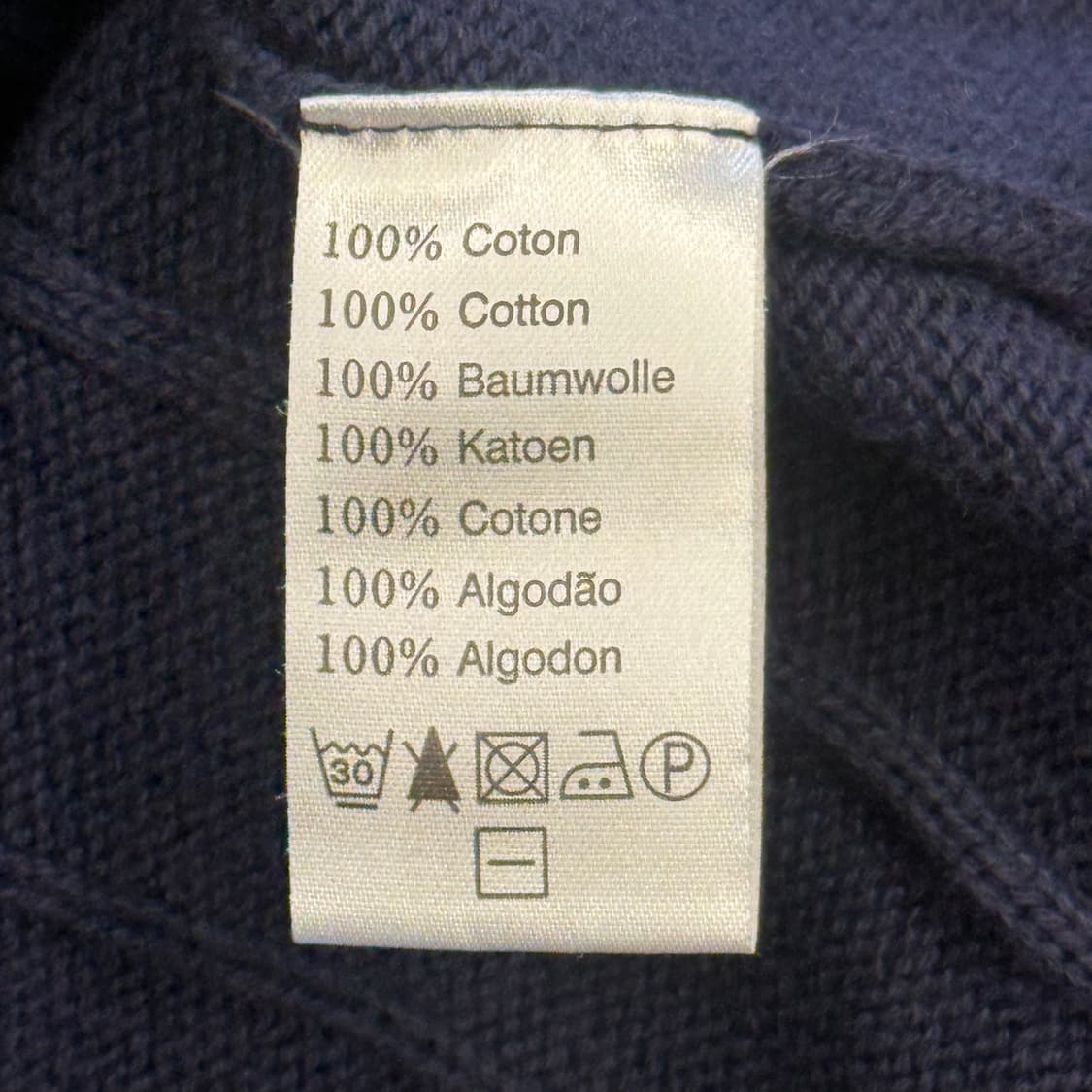 3 라코스테 네이비 코튼 니트 집업 상품이미지5