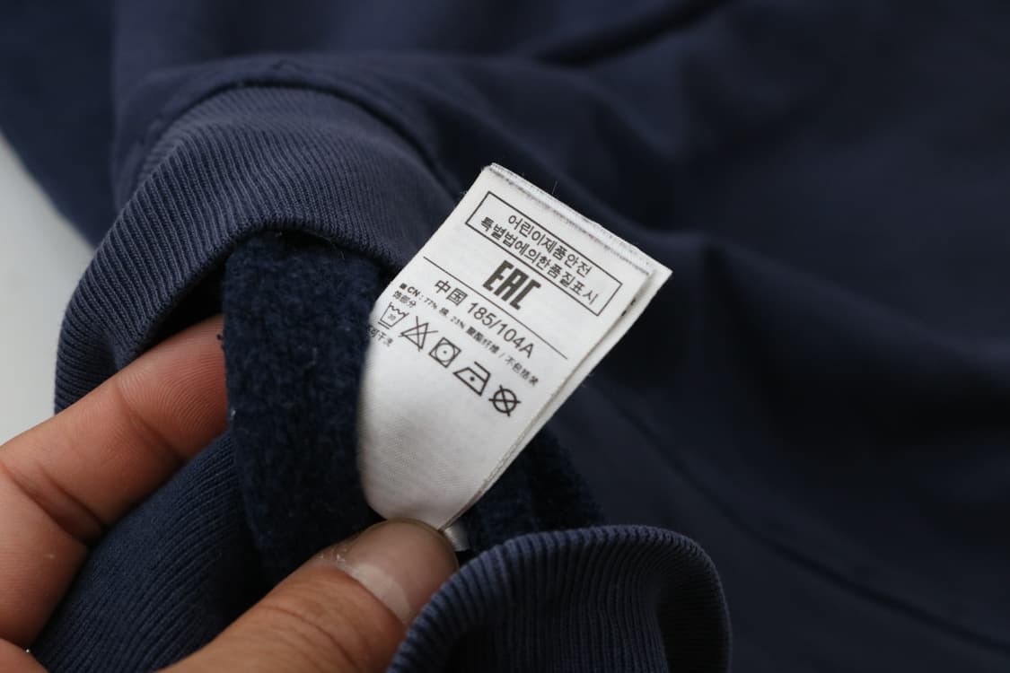 GAP 갭 페이딩 빈티지 빅로고 네이비 후드티 (L) 상품이미지10