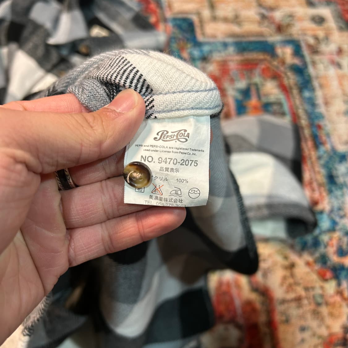 [L] 00s 펩시 플라넬 체크 셔츠 상품이미지5