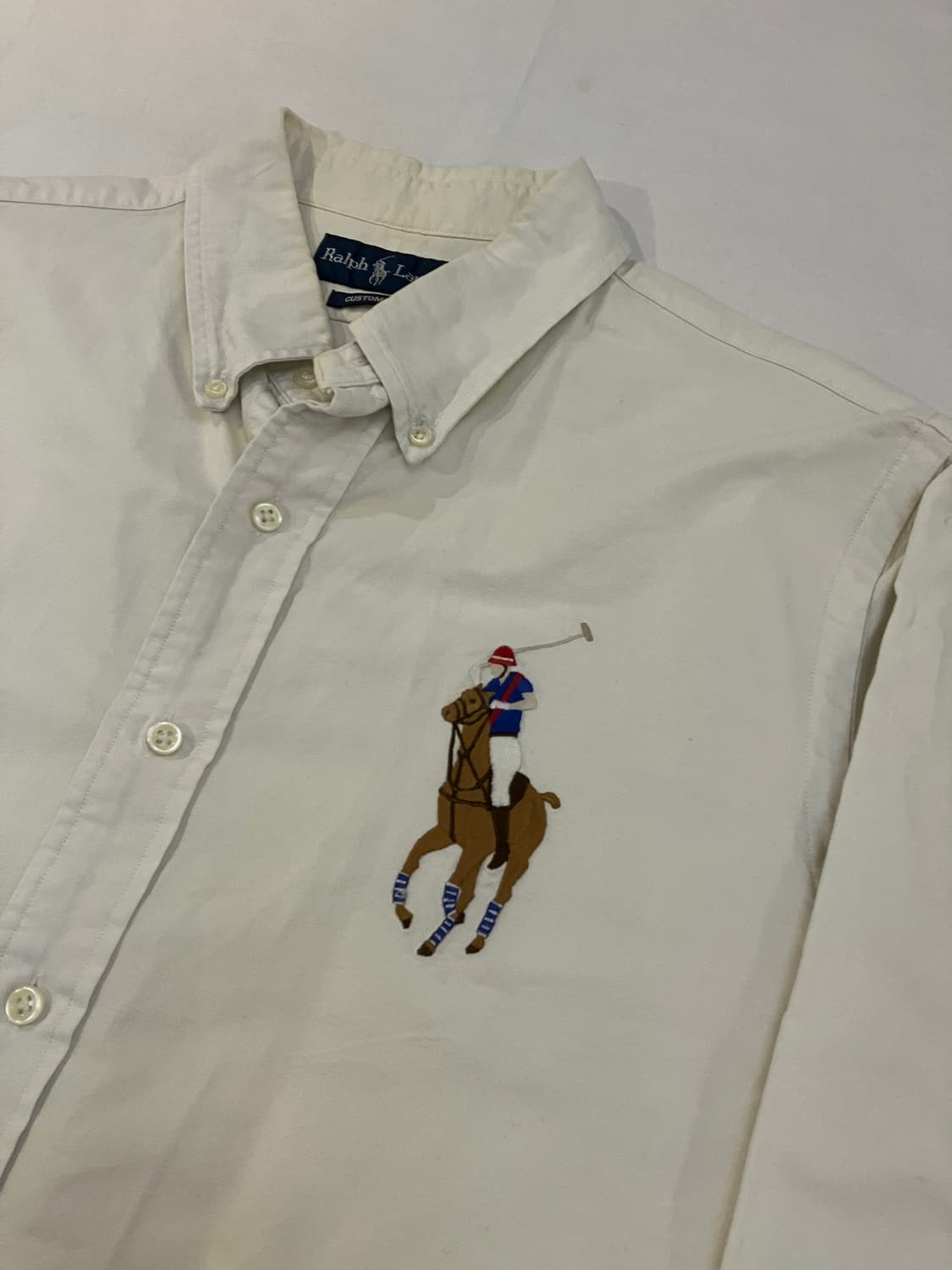 폴로 멀티포니 빅포니 옥스포드 셔츠 화이트 상품이미지2