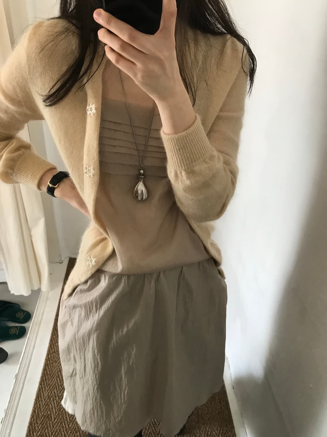 docking cardigan dress 상품이미지3