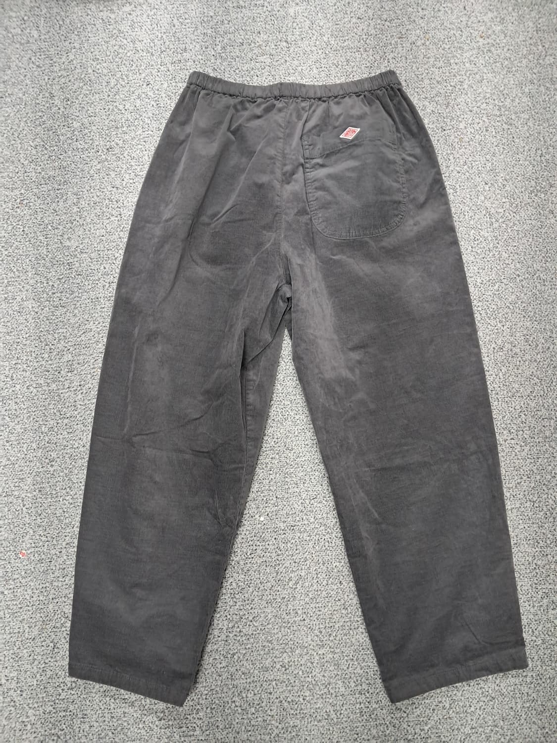 단톤이지 그레이 코듀로이 와이드 팬츠 상품이미지3