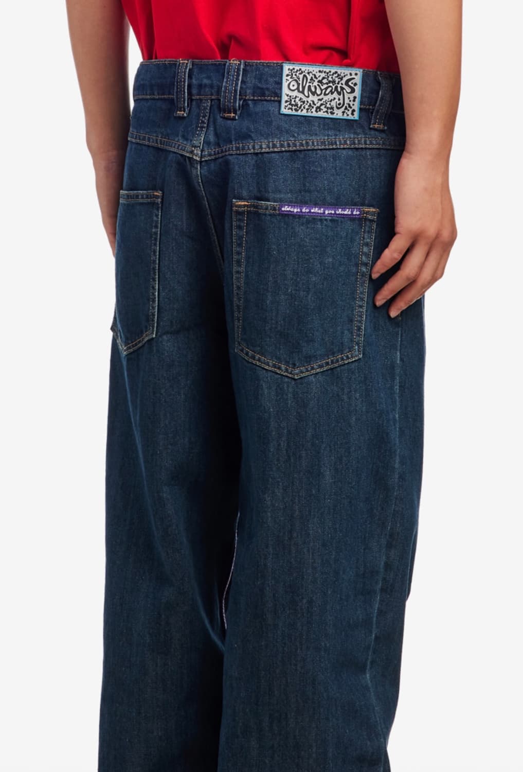 Always do what you should do 인디고 데님 팬츠 상품이미지2