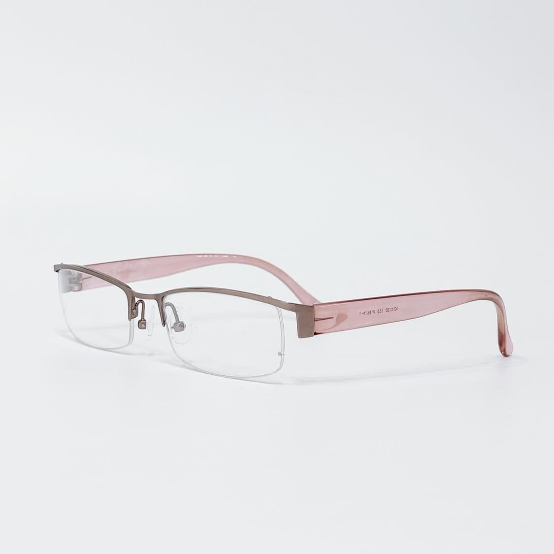 브라운 핑크 반무테 데드스탁 빈티지안경 상품이미지2