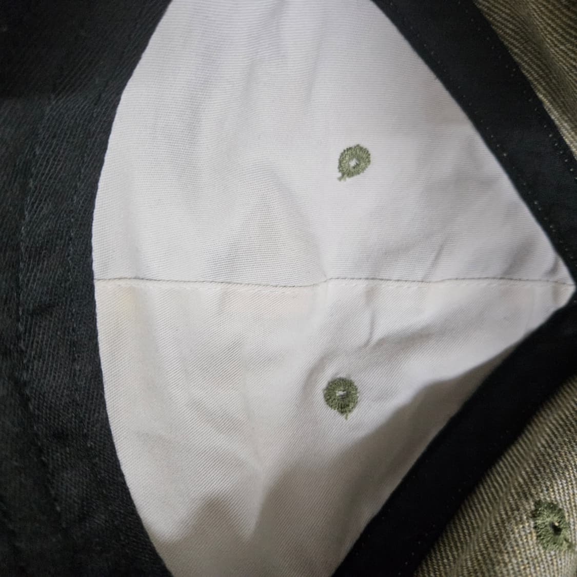 22ss 슈프림 케블라데님 s로고 6패널 캡 올리브 상품이미지4