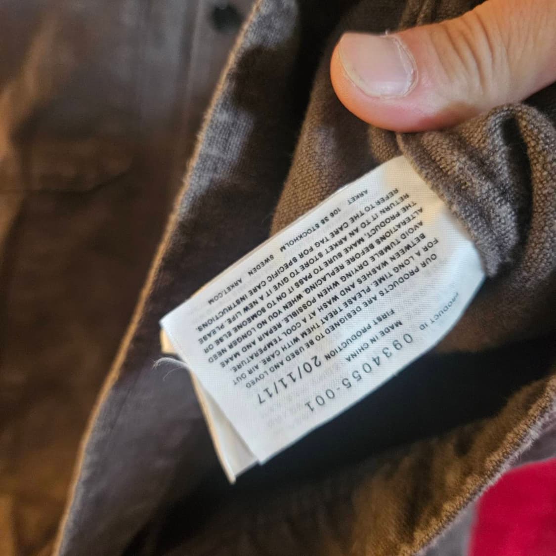 아르켓(ARKET) 프리미엄 린넨 브라운 카라넥 버튼 자켓 상품이미지9