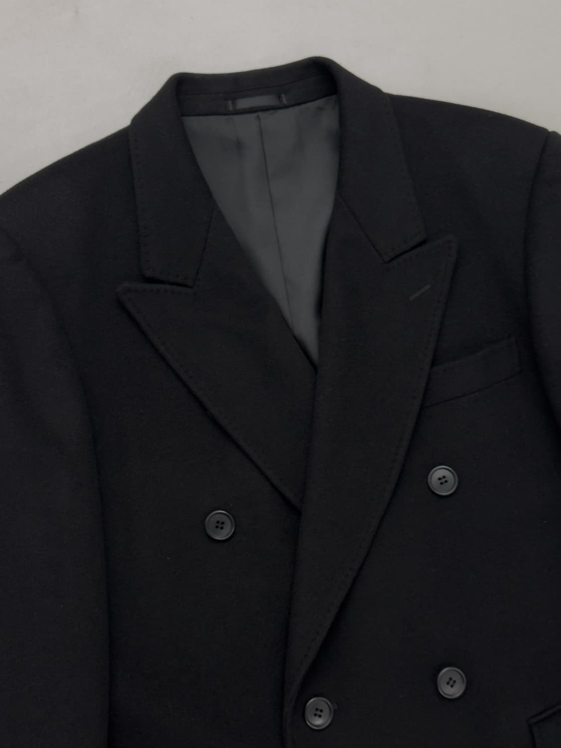 캐시미어 더블 코트 상품이미지5