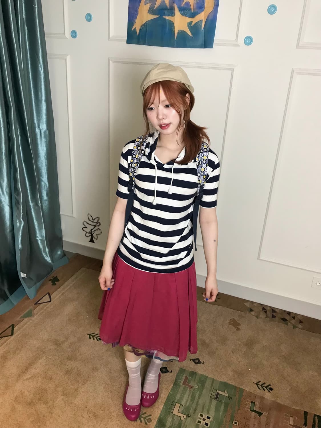 비비드한 색감 대비가 톡톡 튀면서도, 자연스럽게 흐르는 레이어드🫐🩷 상품이미지4