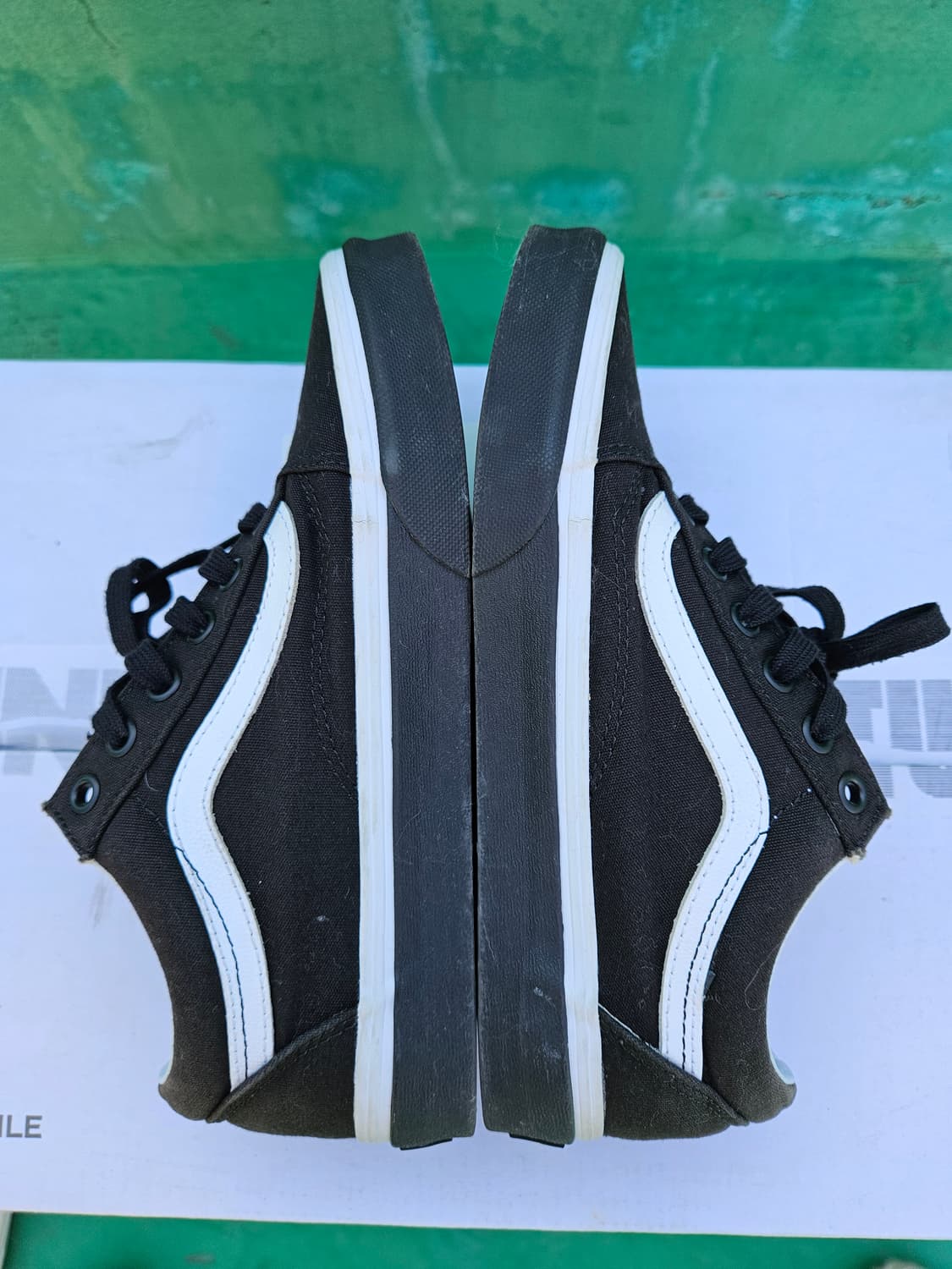 반스 올드스쿨 팝폭싱 블랙 캔버스 230 상품이미지9