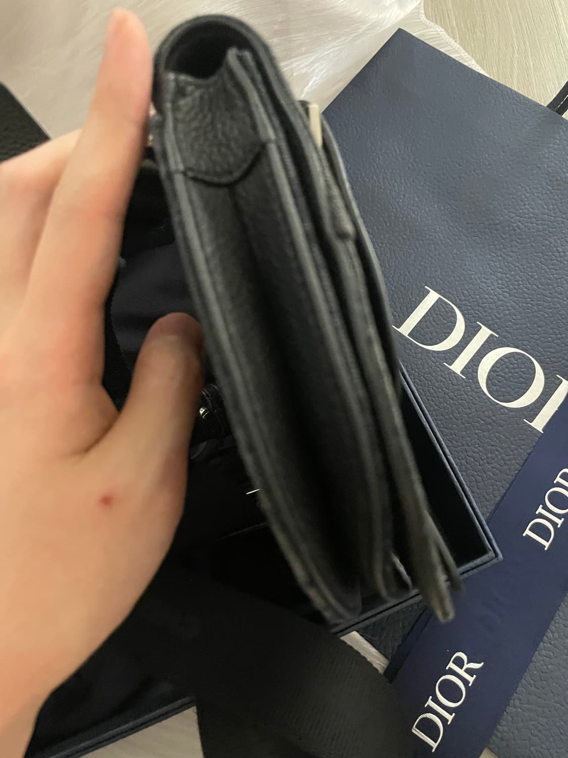 디올 오블리크 메신저 새들백 블랙 가방 상품이미지5