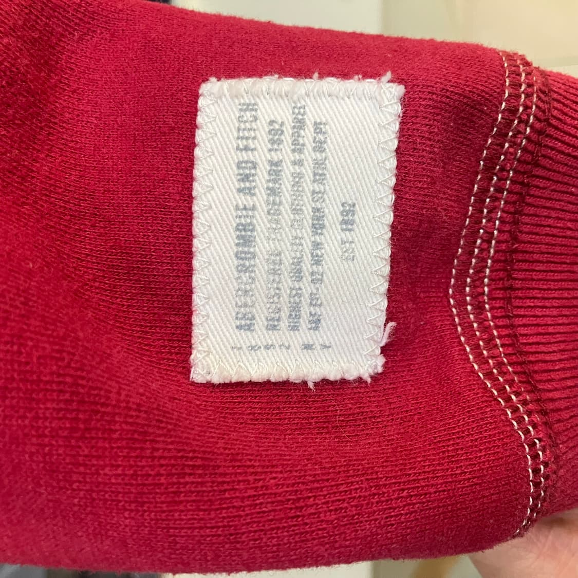 아베크롬비 레드 후드집업 M 상품이미지5