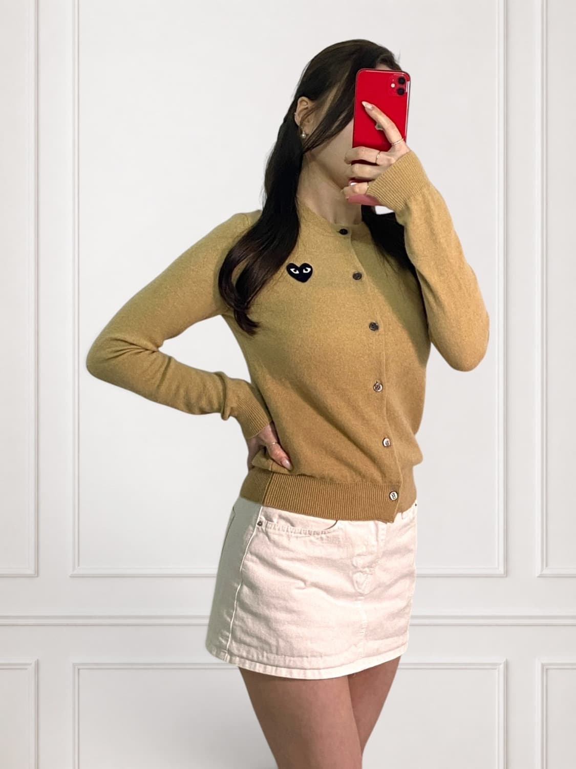 꼼데가르송 샌드베이지 가디건 상품이미지2