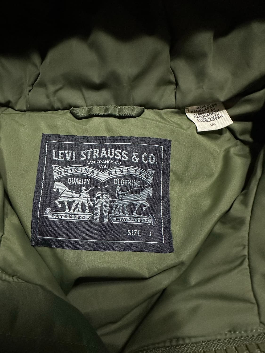 리바이스 트러커 후드 패딩 L 상품이미지4