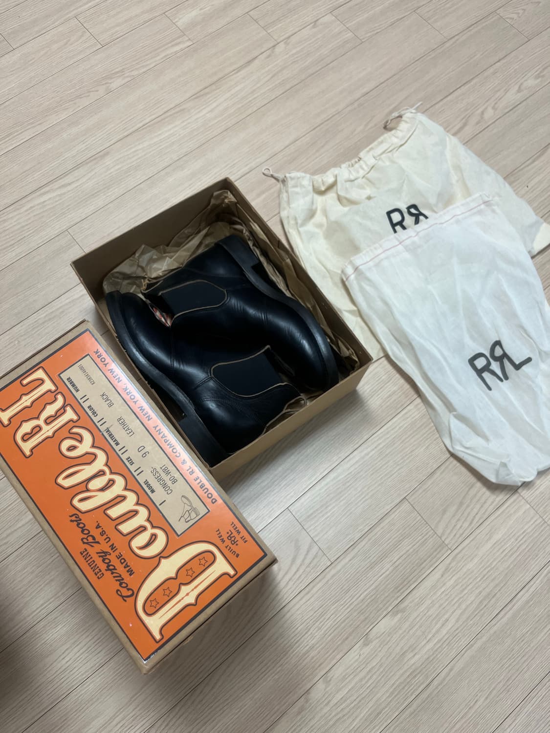 RRL 콩그레스 부츠 블랙 9D 새상품 상품이미지1