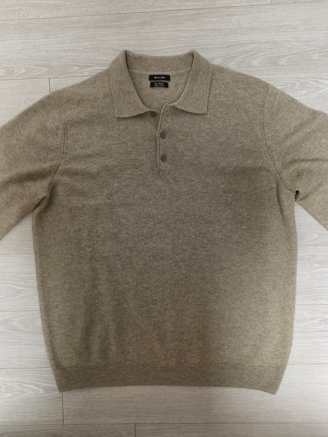 마시모두띠 남성 울 캐시미어 니트 Dark Beige XL 
 상품이미지2