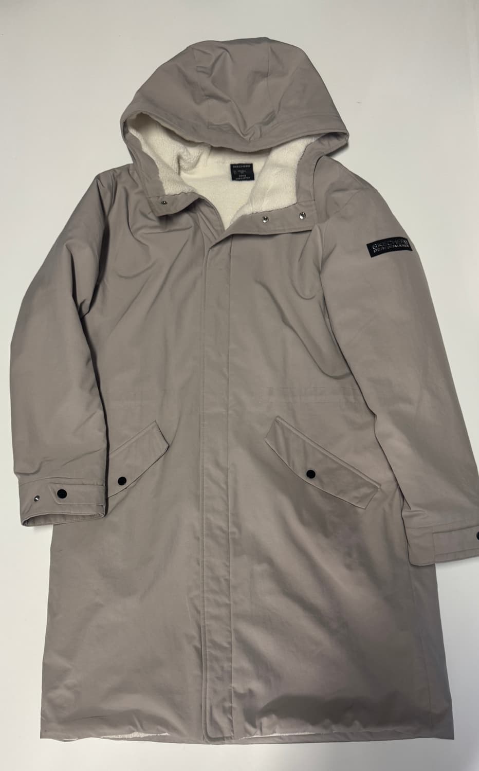 스케쳐스 양털 미들 스트링 바람막이 롱 코트 자켓 XL 상품이미지1