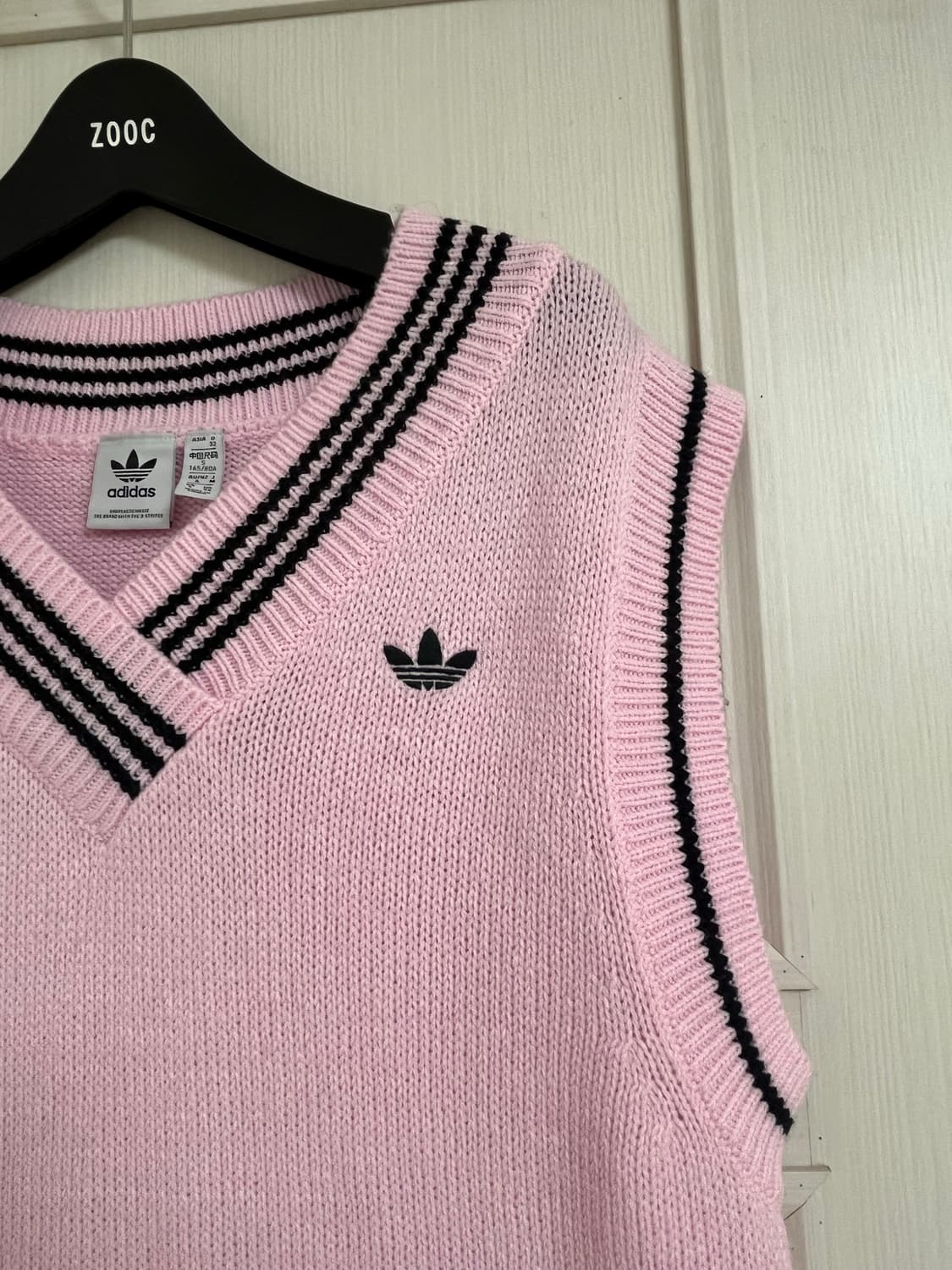 아디다스 파이어버드 핑크 니트 베스트 원피스 상품이미지2