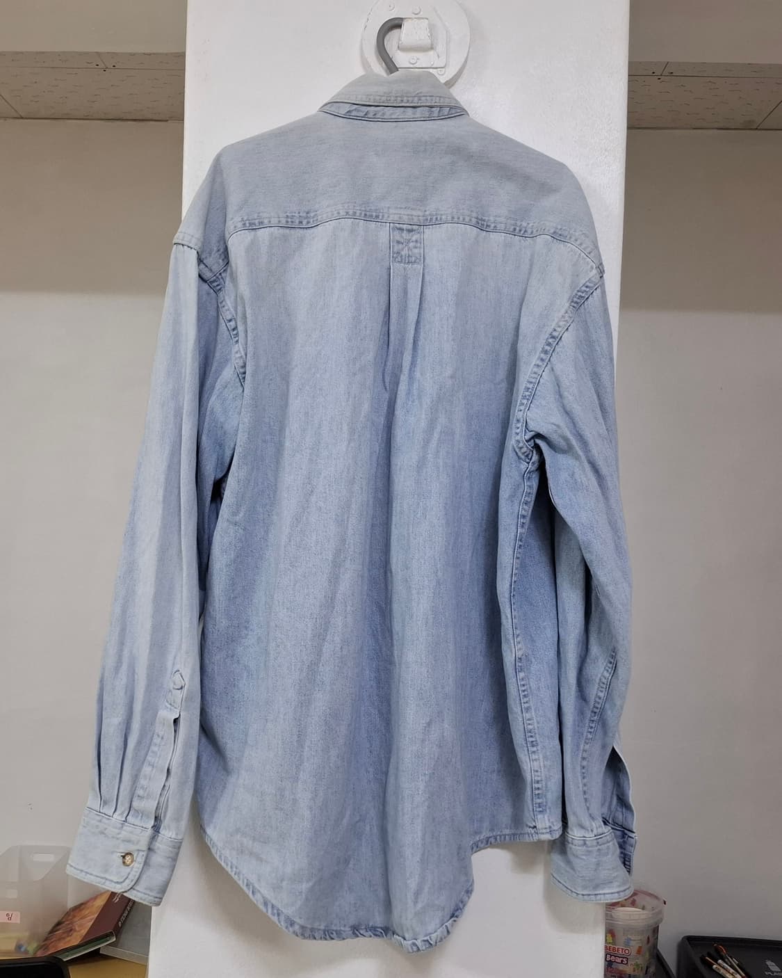 엘엘빈 데님 셔츠 연청 m 상품이미지2