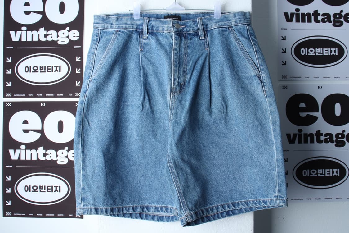 (2XL) 멜란지마스터 반바지 팬츠 빅사이즈 데님 청 아메카지-P9994 상품이미지2