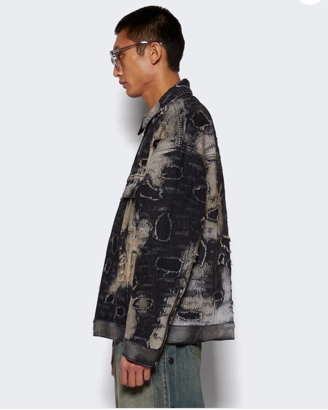 지방시 데미지드 데님 자켓 L 상품이미지8