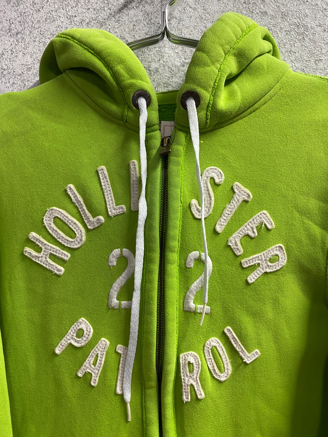 홀리스터 아치로고 그린 후드집업 B3419 상품이미지3