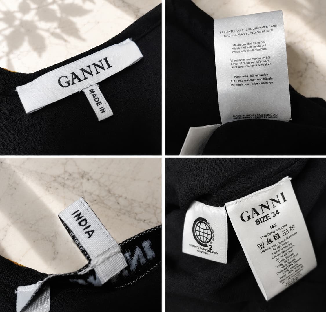 가니(GANNI) 플라워 프린트 데이지 조젯 원피스 / 34 상품이미지10