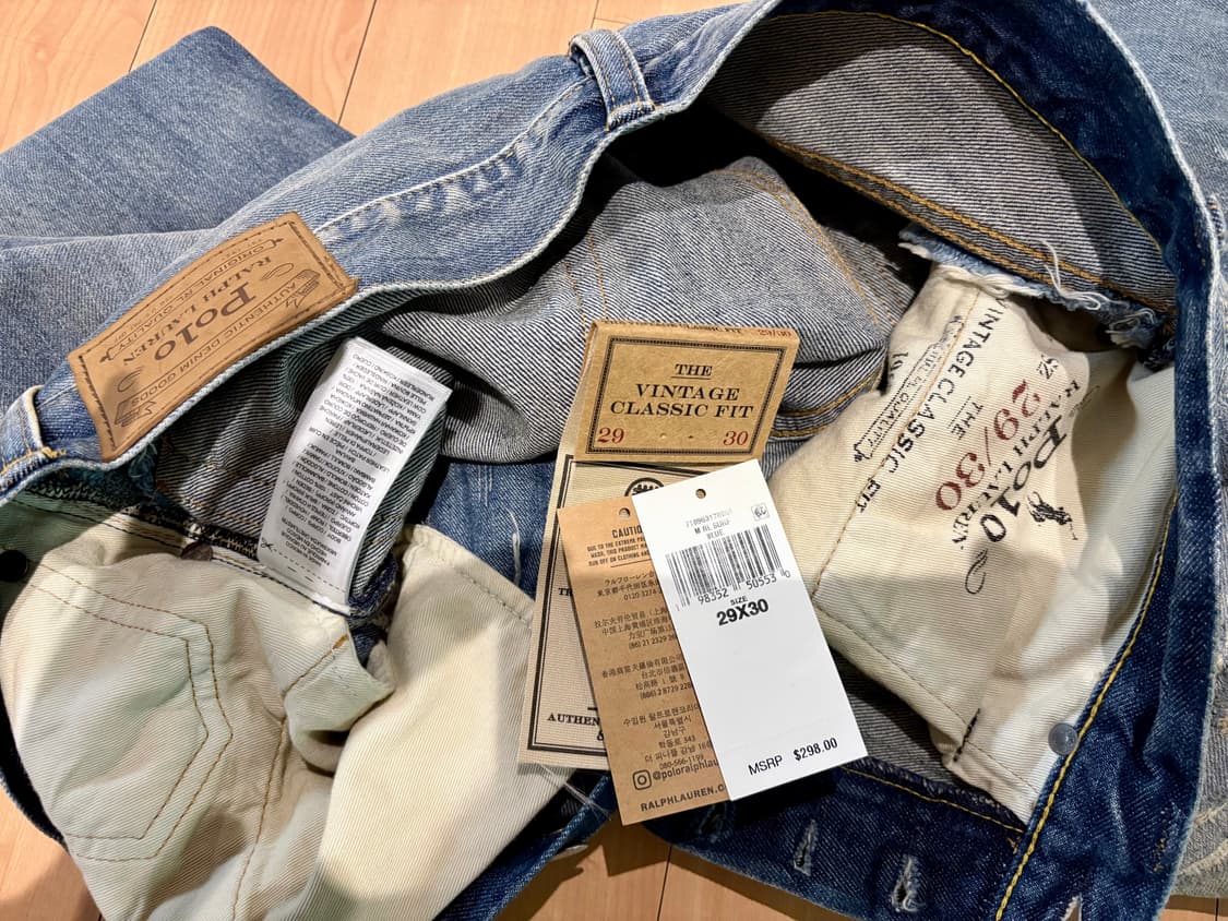 폴로 랄프로렌 빈티지 클래식 디스트레스트 진 상품이미지4