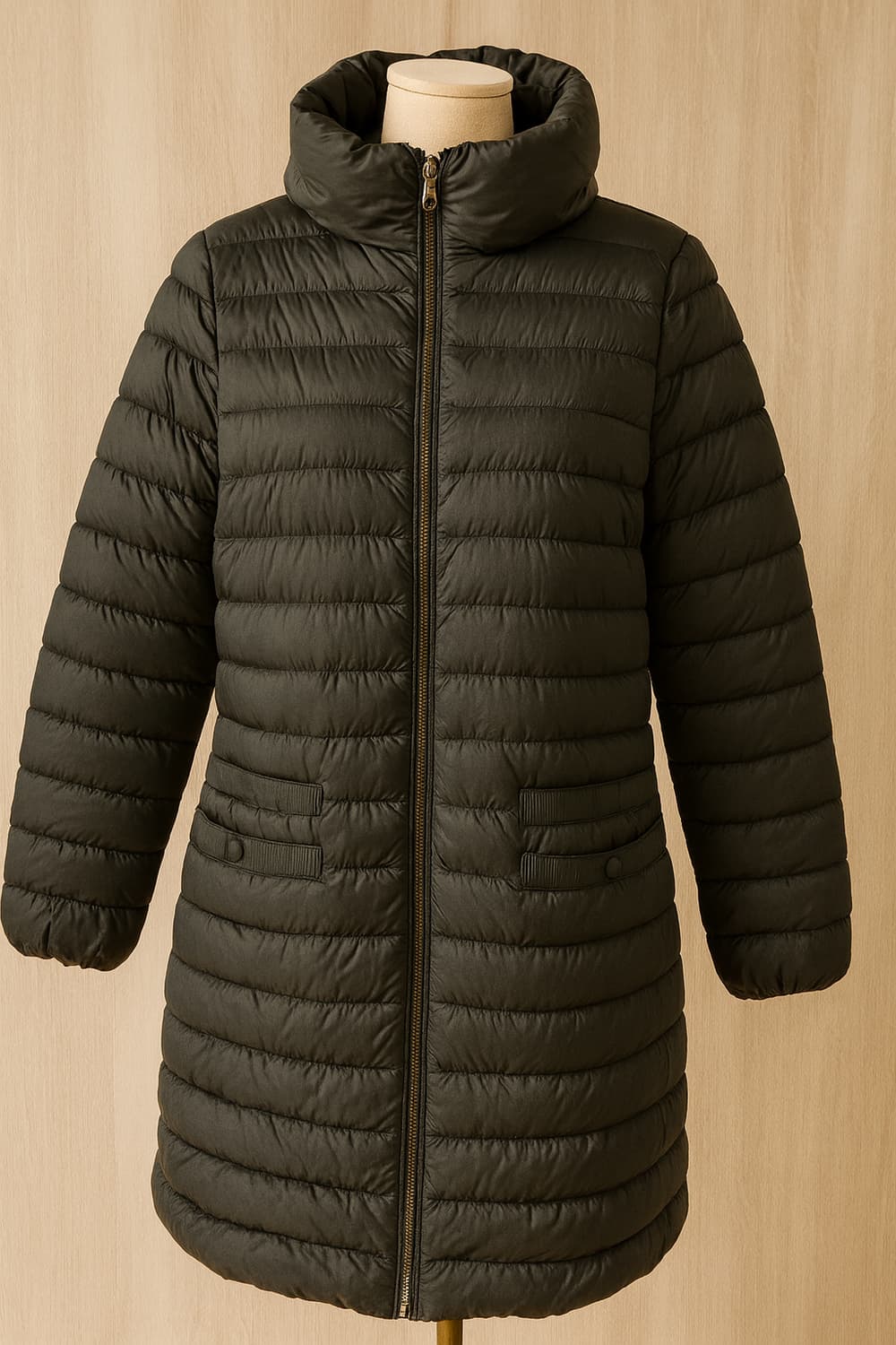 경량패딩 블랙. 가단50 구스포함 상품이미지1