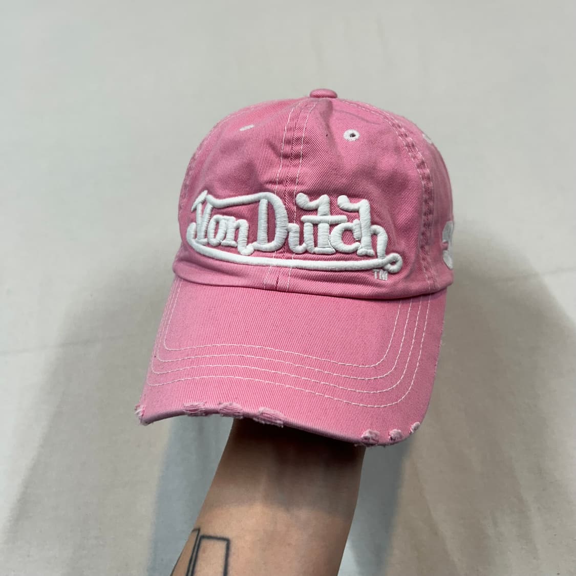Von Dutch 본더치 핑크 볼캡 모자 Y2K 상품이미지1
