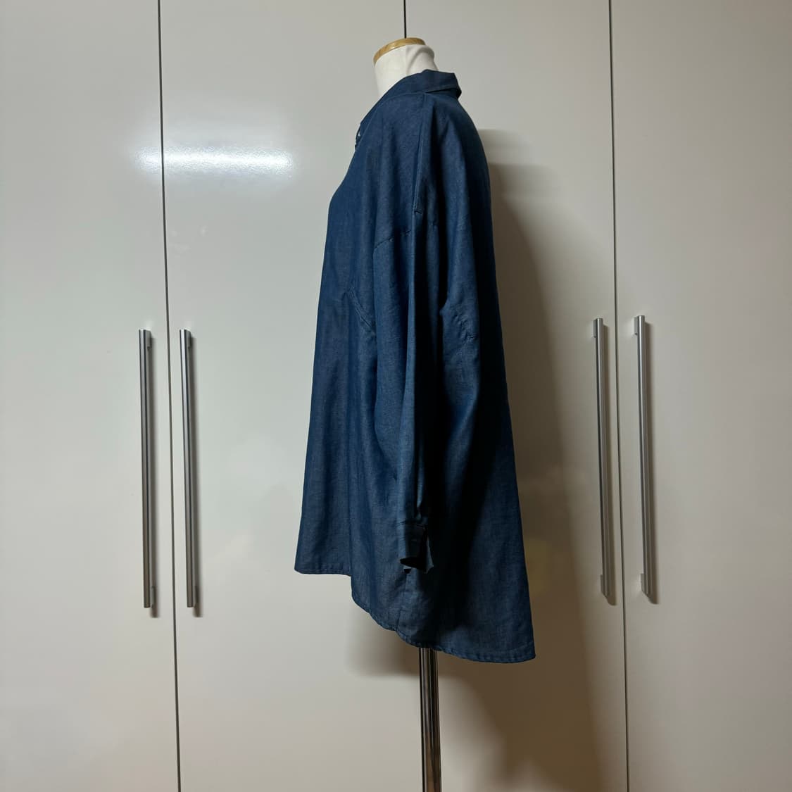 오버핏 청 셔츠 블라우스 상품이미지5