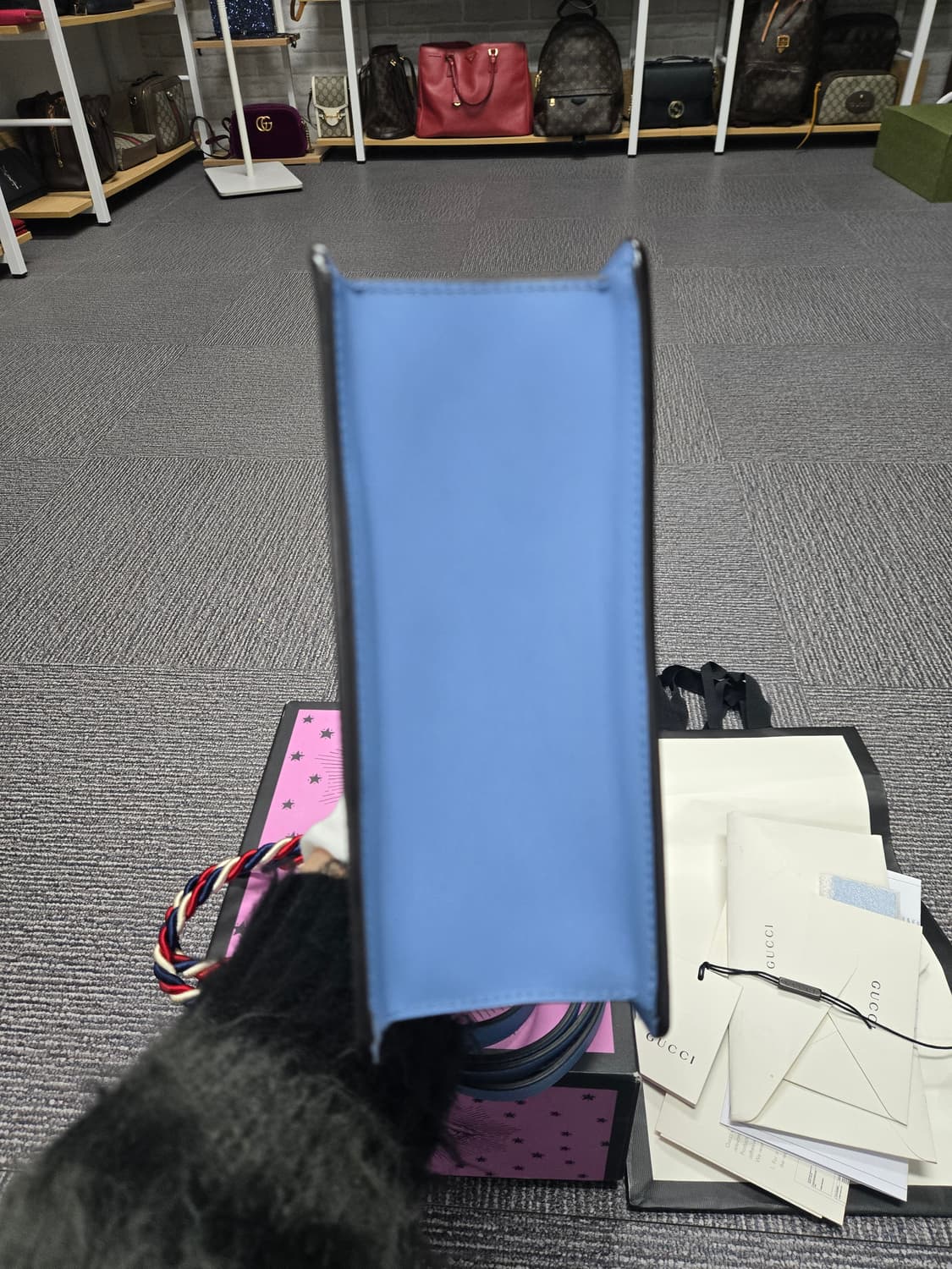 [특가][정품] 구찌 실비백 블루 상품이미지6